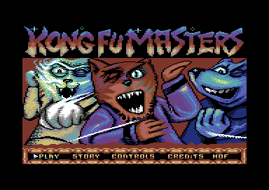 The Kong-Fu Masters title screen